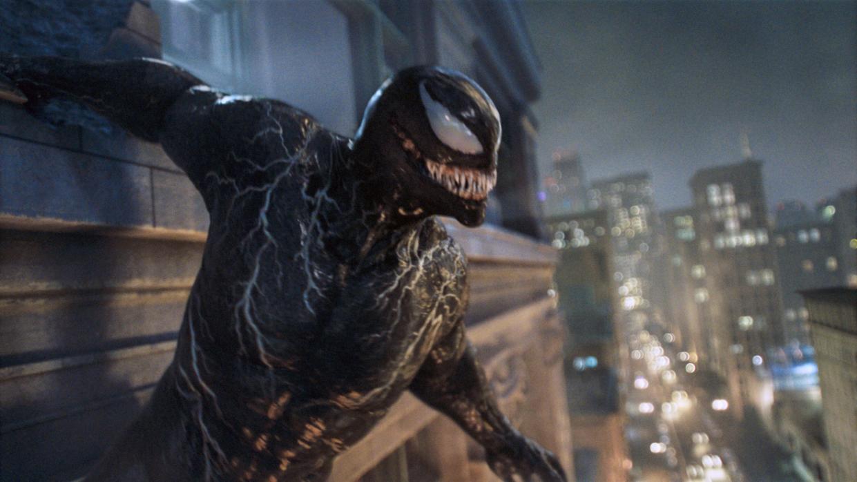 Just like Venom, we're grinning at the thought of Hardy tangling with Spider-Man after the events of Venom: Let There be Carnage (Photo: Sony Pictures Releasing / © Marvel Entertainment / Courtesy Everett Collection)