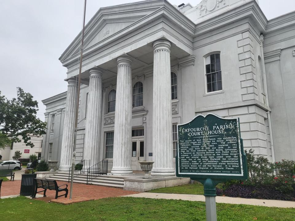 Lafourche Parish Courthouse as it appears on March 31, 2023.