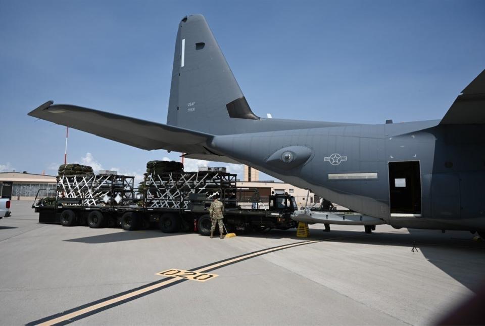 Air Force MC-130J palletized munition