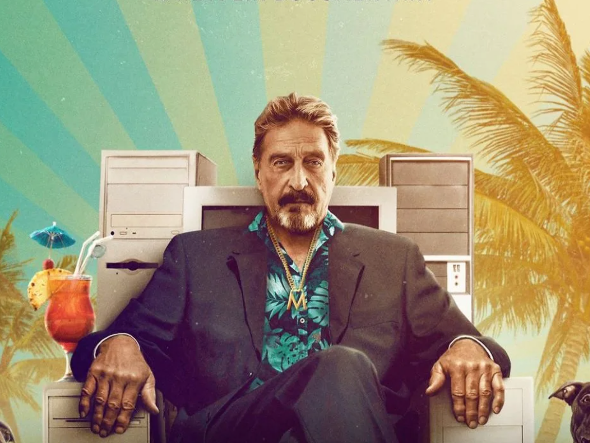 ‘Mad man, psychopath, paranoid, drug-addled millionaire, call me what you want,’ McAfee says (Netflix)