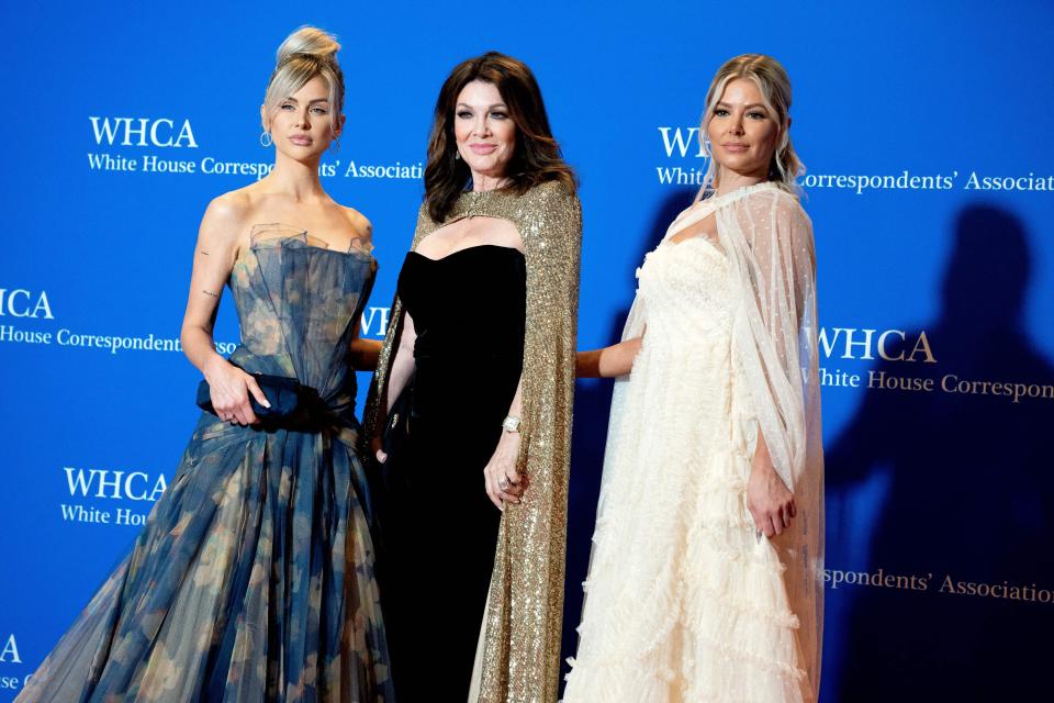 Lala Kent, Lisa Vanderpump, and Ariana Madix attend the 2023 White House Correspondents' Dinner.