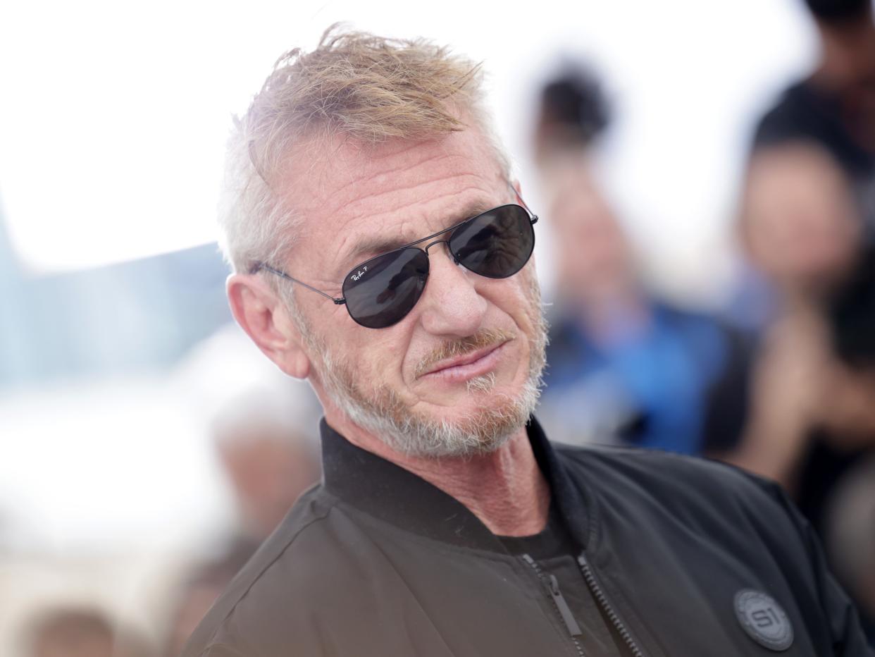 Sean Penn attends the "Black Flies" photocall at the 76th annual Cannes film festival at Palais des Festivals on May 19, 2023 in Cannes, France.