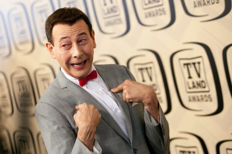 FILE PHOTO: Paul Reubens 'Pee-wee Herman' arrives for the TV Land Awards 10th Anniversary at the Lexington Avenue Armory in New York