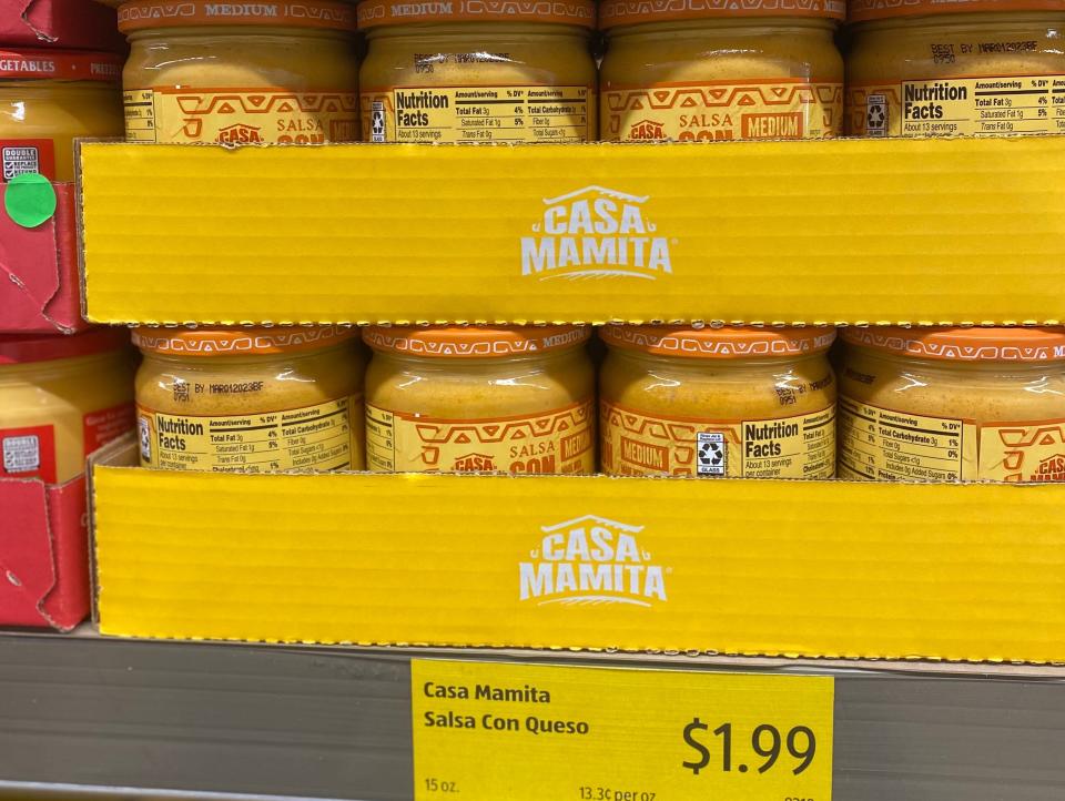 aldi queso display