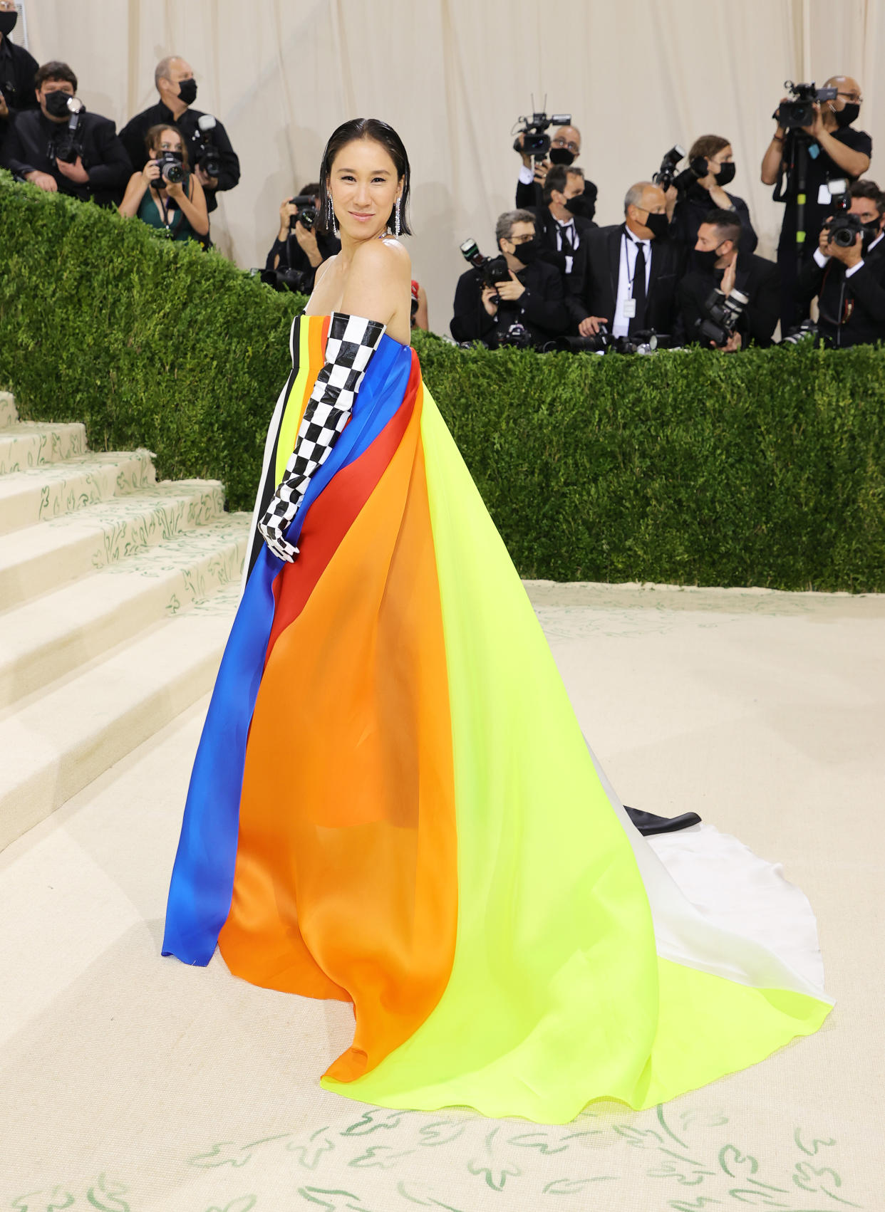 The 2021 Met Gala Celebrating In America: A Lexicon Of Fashion - Arrivals (Mike Coppola / Getty Images)