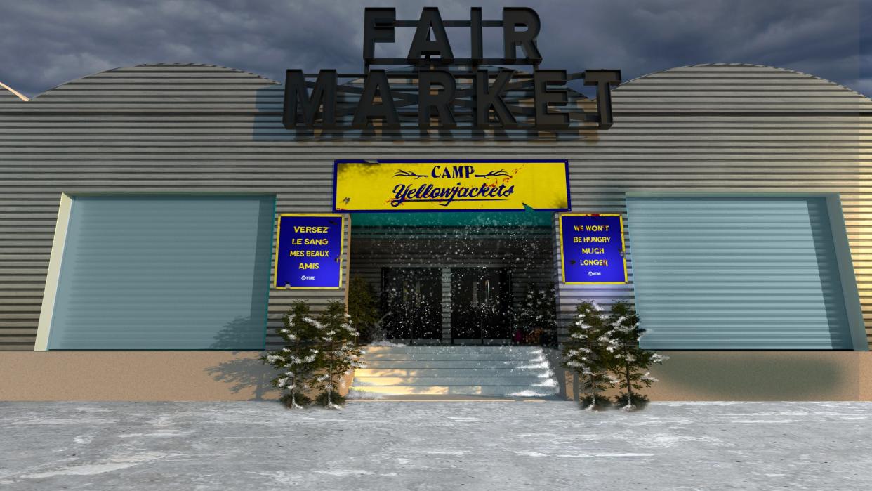 The "Camp Yellowjackets" activation will run March 10-12 at Fair Market, 1100 E. Fifth St. A rendering of the fest attraction is seen here.
