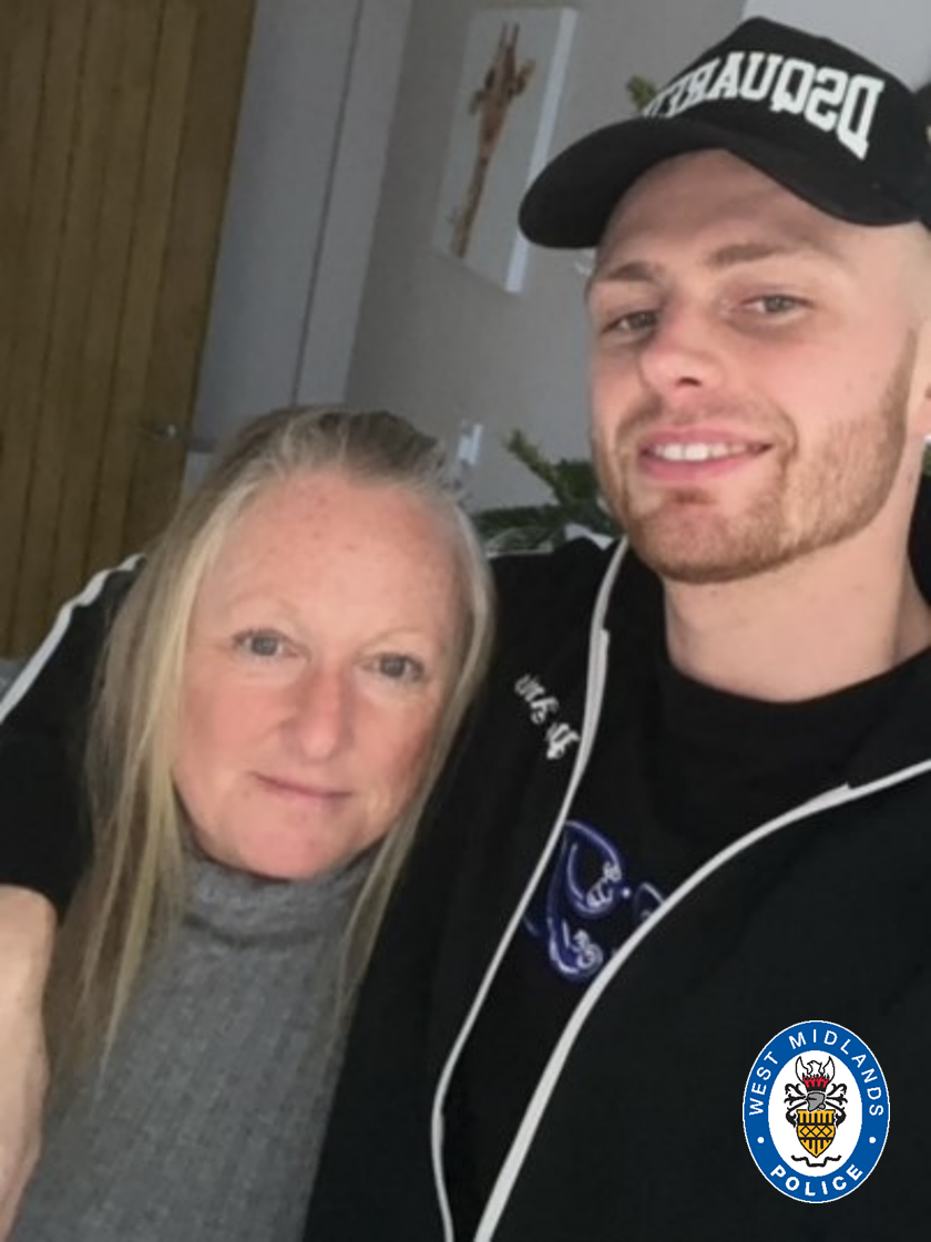 Cody Fisher with his mother Tracey, who described him as her ‘youngest boy, best friend and her angel’ (Family handout/West Midlands Police/PA)