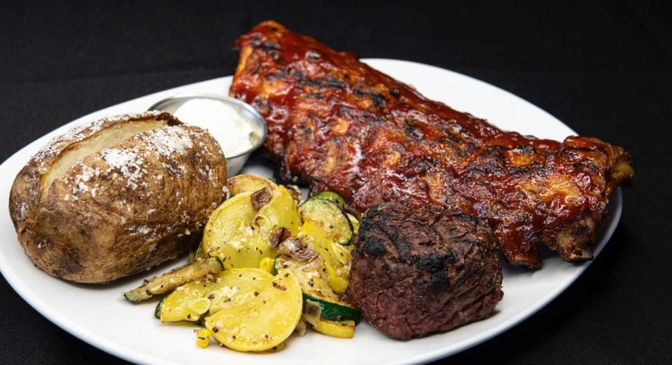 The ribs and steak combo is one of the offerings at Sandra's On The Park, 10049 W. Forest Home Ave., Hales Corners.