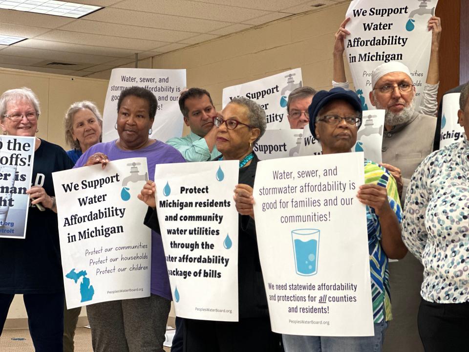 Lawmakers, Detroit city officials and community advocates announced a package of bills that seek to make water more affordable across the state.