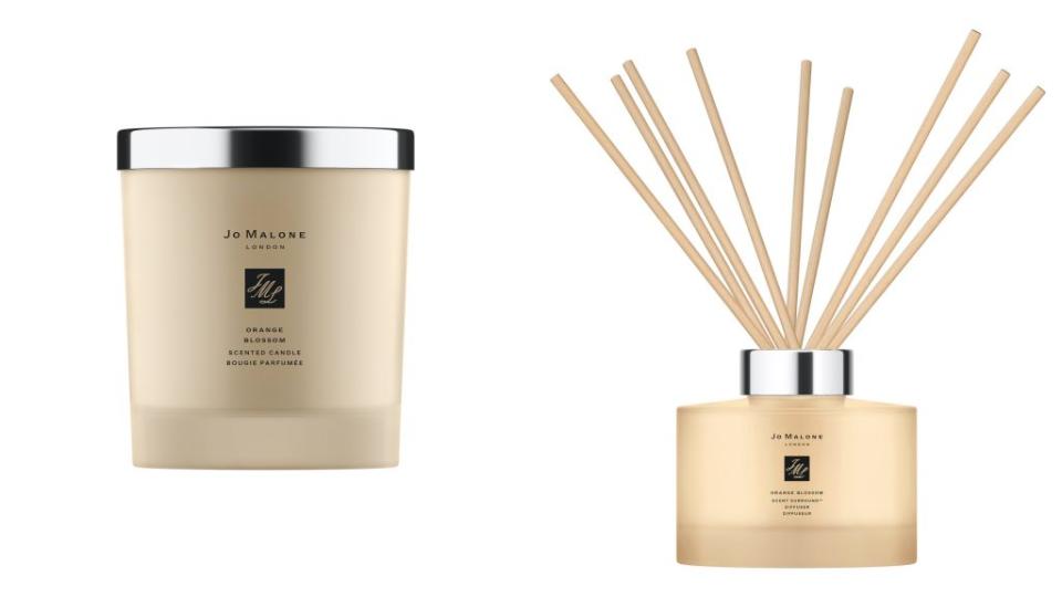 ▲Jo Malone London 橙花工藝蠟燭 200g NT$2,990；橙花藤枝擴香組 165ml NT$3,990。（圖／Jo Malone London）