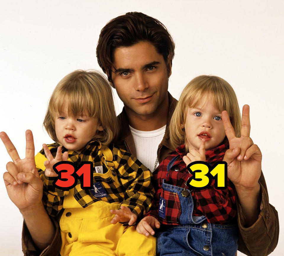 John Stamos with twin boys