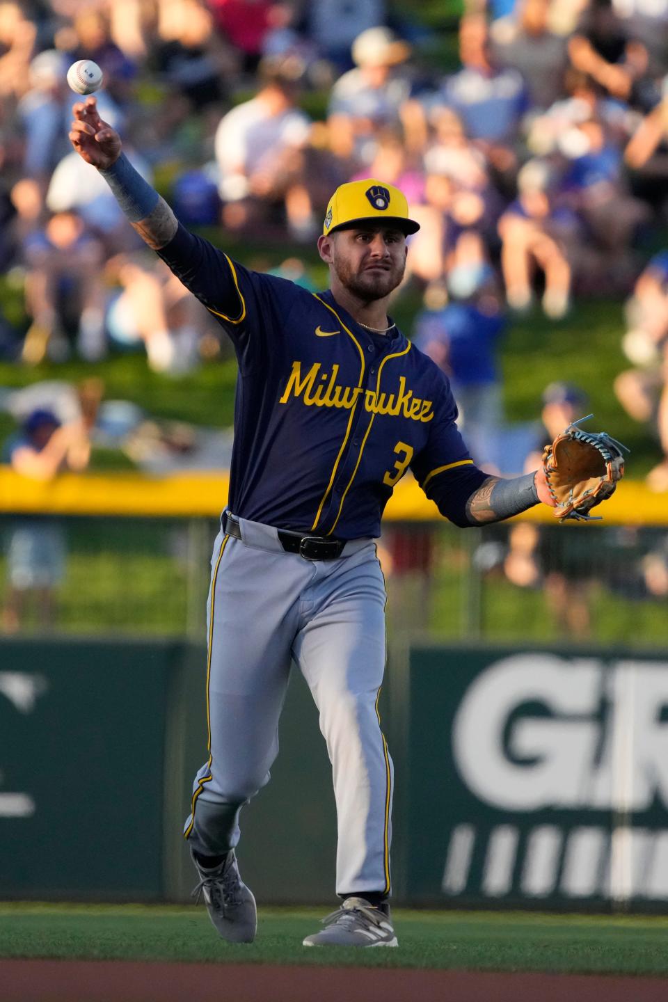 Joey Ortiz, who was acquired in the Corbin Burnes trade, can play second, third or shortstop.