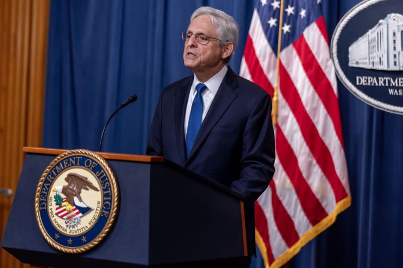 U.S. Attorney General Merrick Garland on Friday named U.S. Attorney David Weiss as special counsel in an investigation of Hunter Biden, the president's son.Photo by Tasos Katopodis/UPI