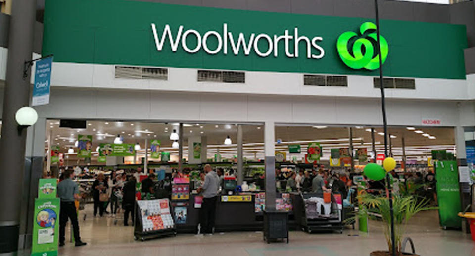 Woolworths in Calwell, Canberra experience water damage from the storm that hit the Tuggeranong region on Monday. Source: Google Images