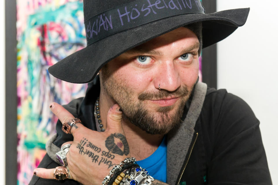 Bam Margera in Philadelphia on April 7, 2012. (Gilbert Carrasquillo / Getty Images file)