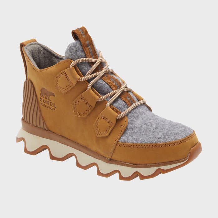 <a href="https://www.nordstrom.com/s/sorel-kinetic-caribou-waterproof-hiking-boot-women/6363884?" rel="nofollow noopener" target="_blank" data-ylk="slk:Sorel Kinetic Caribou Hiking Boots;elm:context_link;itc:0;sec:content-canvas" class="link rapid-noclick-resp">Sorel Kinetic Caribou Hiking Boots</a>