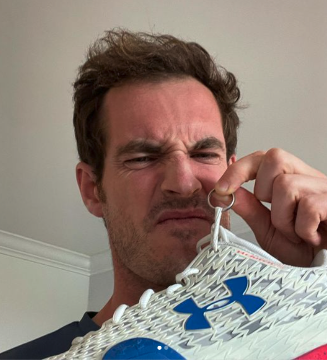 梅利尋回球鞋和婚戒（Credit : Andy Murray IG）