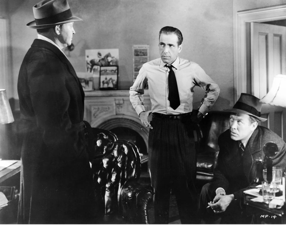 A still from the movie The Maltese Falcon