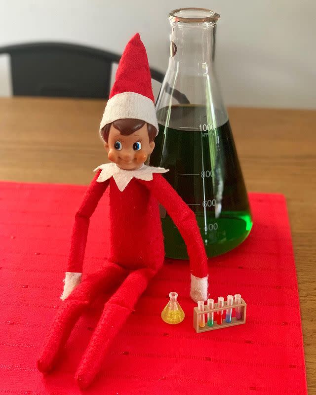 <p>An educational idea, turn the family Elf into a scientist with this experimental set-up.</p><p><a href="https://www.instagram.com/p/CIbvYs-nMyZ/" rel="nofollow noopener" target="_blank" data-ylk="slk:See the original post on Instagram;elm:context_link;itc:0;sec:content-canvas" class="link ">See the original post on Instagram</a></p>