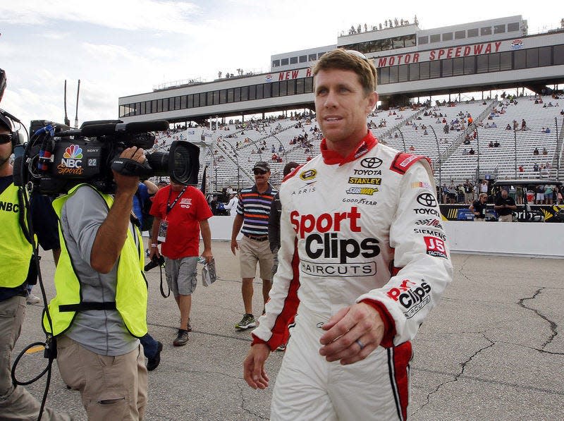 Carl Edwards is returning to NASCAR this weekend. Kinda. He won&#39;t be in a driver&#39;s uniform.