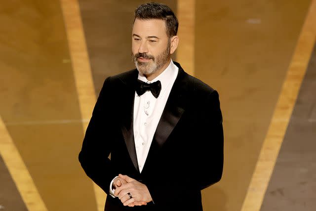 Kevin Winter/Getty Jimmy Kimmel hosts the 95th Oscars on March 12, 2023, in Hollywood, California