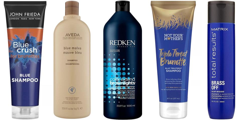 The 8 Best Brass-Fighting Blue Shampoos for Brunettes