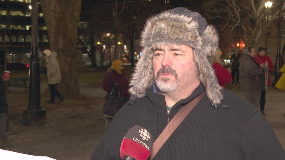 Ivan McCullough's cofounded non-profit, StreetTeamSJ, organized the vigil for his friend Evan McArthur. McCullough hopes the gathering will bring attention to homelessness in the city. 