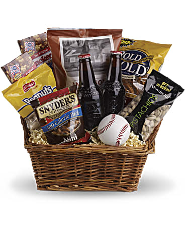 <p><a href="https://go.redirectingat.com?id=74968X1596630&url=https%3A%2F%2Fwww.teleflora.com%2Fgift-basket%2Ftake-me-out-to-the-ballgame-basket%3FprodID%3DP_T108-1a%26skuId%3DT108-1A&sref=https%3A%2F%2Fwww.thepioneerwoman.com%2Fholidays-celebrations%2Fgifts%2Fg40119209%2Ffathers-day-gift-baskets%2F" rel="nofollow noopener" target="_blank" data-ylk="slk:Shop Now;elm:context_link;itc:0;sec:content-canvas" class="link ">Shop Now</a></p><p>Take Me Out to the Ballgame Basket</p><p>teleflora.com</p><p>$64.99</p><span class="copyright">Teleflora</span>