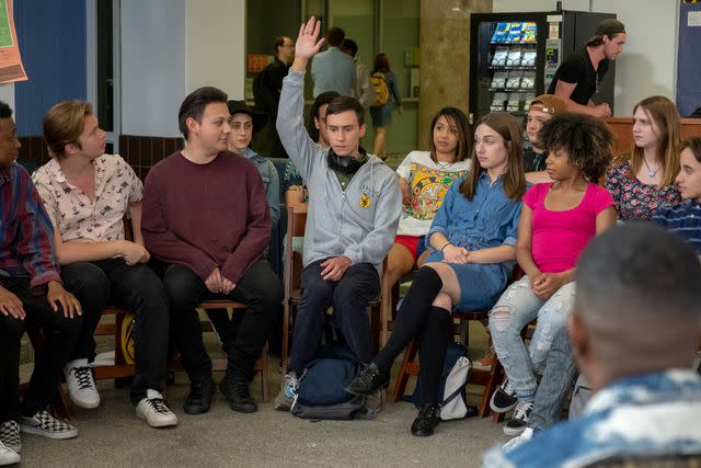 Netflix Keir Gilchrist (center) on 'Atypical'