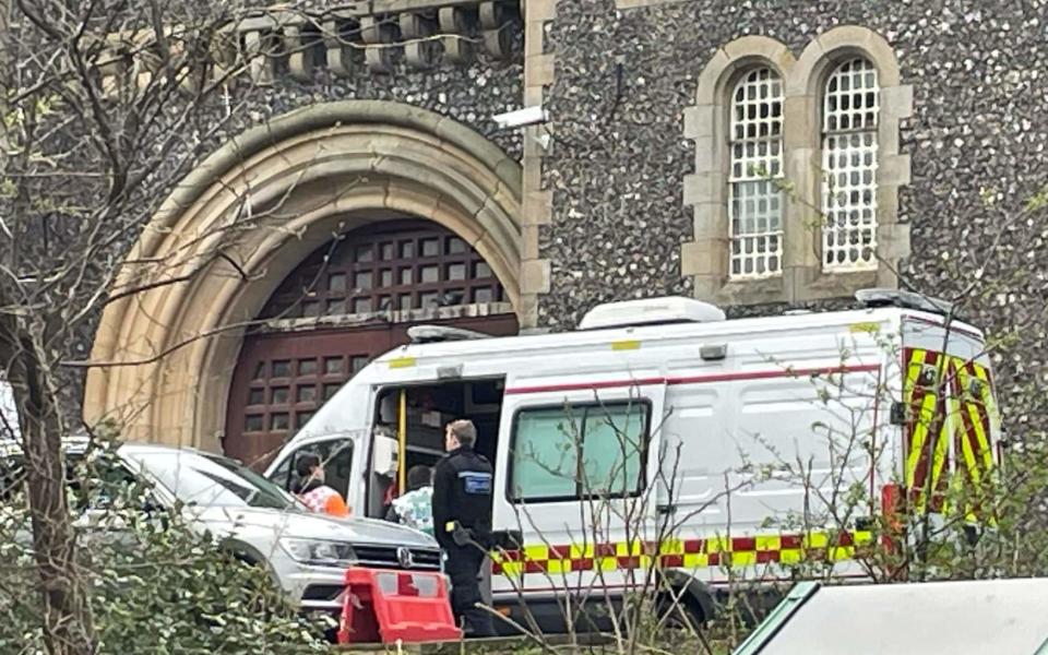 Emergency responders at HMP Lewes