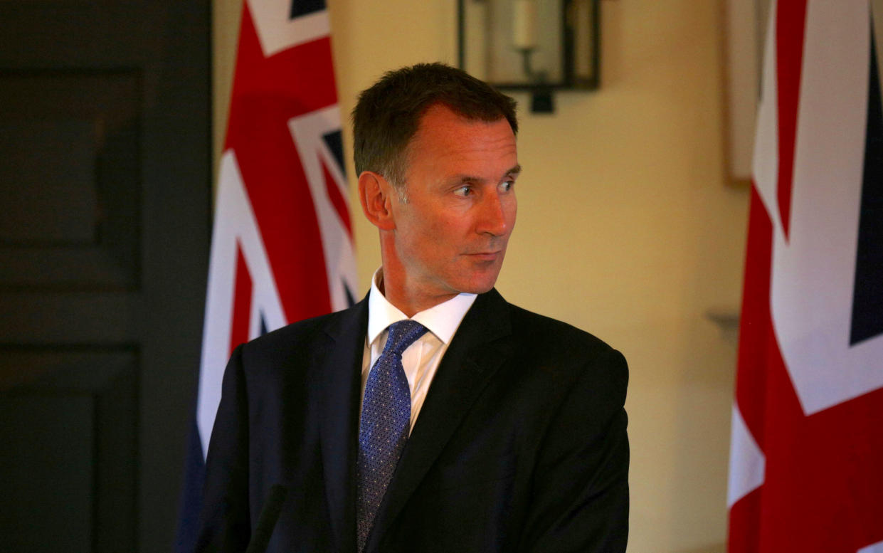 Britain’s Foreign Secretary Jeremy Hunt. Photo: David Cheskin/Pool via Reuters.