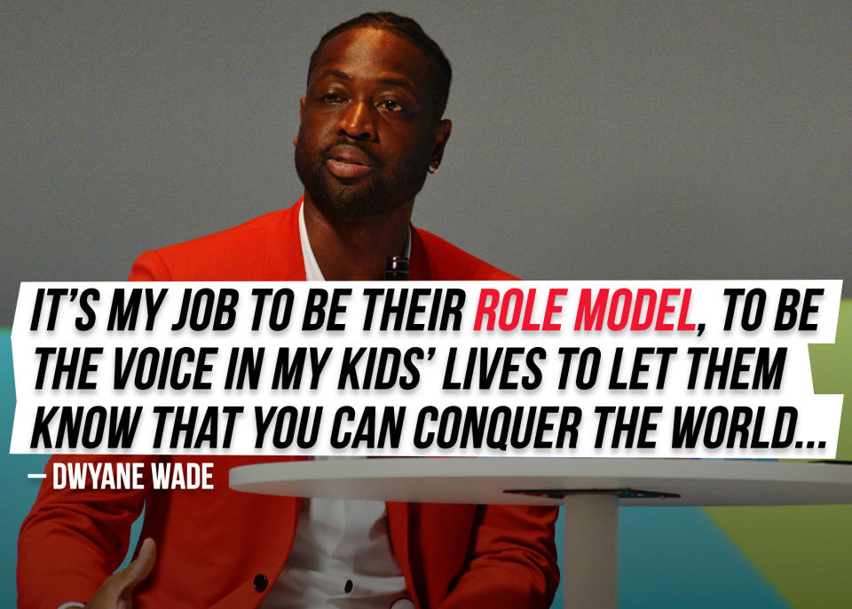 <a href="https://sports.yahoo.com/dwyane-wade-responds-to-criticism-of-supporting-his-sons-appearance-at-miami-pride-194709991.html" data-ylk="slk:Dwyane Wade responded to criticism;elm:context_link;itc:0;sec:content-canvas;outcm:mb_qualified_link;_E:mb_qualified_link;ct:story;" class="link  yahoo-link">Dwyane Wade responded to criticism</a> of supporting his son's appearance at Miami Pride.