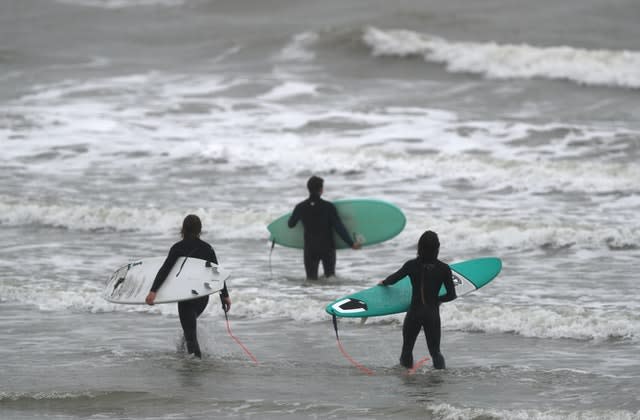 Surf's up at Bracklesham Bay