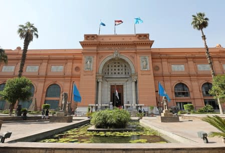 FILE PHOTO: A general view of the Egyptian Museum in Tahrir Square in downtown Cairo