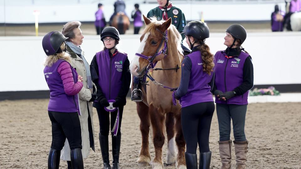 Anne spoke with young equestrians