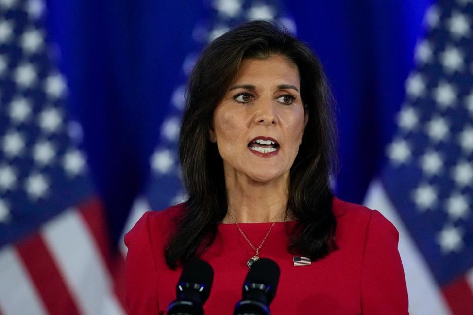 Nikki Haley endorsed Donald Trump this spring after previously saying that the ex-president would have to earn the votes of her supporters (Copyright 2024 The Associated Press. All rights reserved)