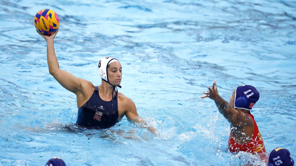 Steffens is a veteran of the US women's water polo team. - Ronald Martinez/Getty Images