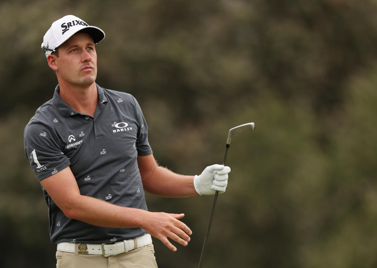 Andrew Putnam plays a shot during the first round of the 123rd U.S. Open Championship on June 15. (Harry How/Getty Images)