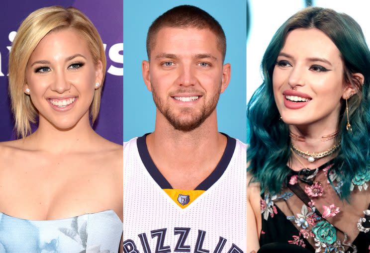 Savannah Chrisley and Bella Thorne are both Chandler Parsons fans. (Photo: Getty Images)