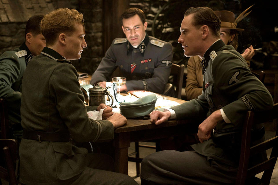 Inglourious Basterds Production Photos 2009 Weinstein Company Gedeon Burkhard Michael Fassbender