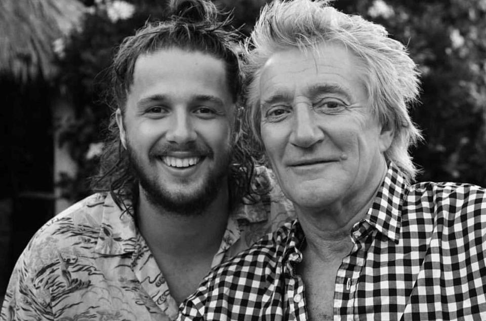 <p>Liam Stewart/Instagram</p> Liam and Rod Stewart