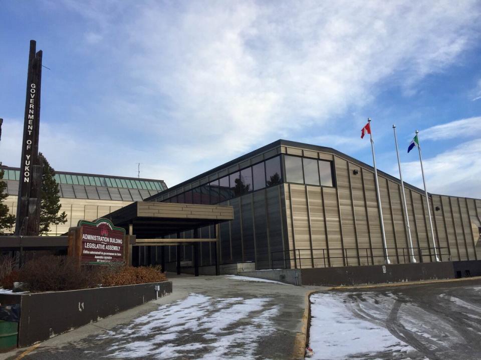 Legislature building in Whitehorse, Nov. 2016. The Yukon government plans to relocate three community-based nursing positions to Whitehorse.