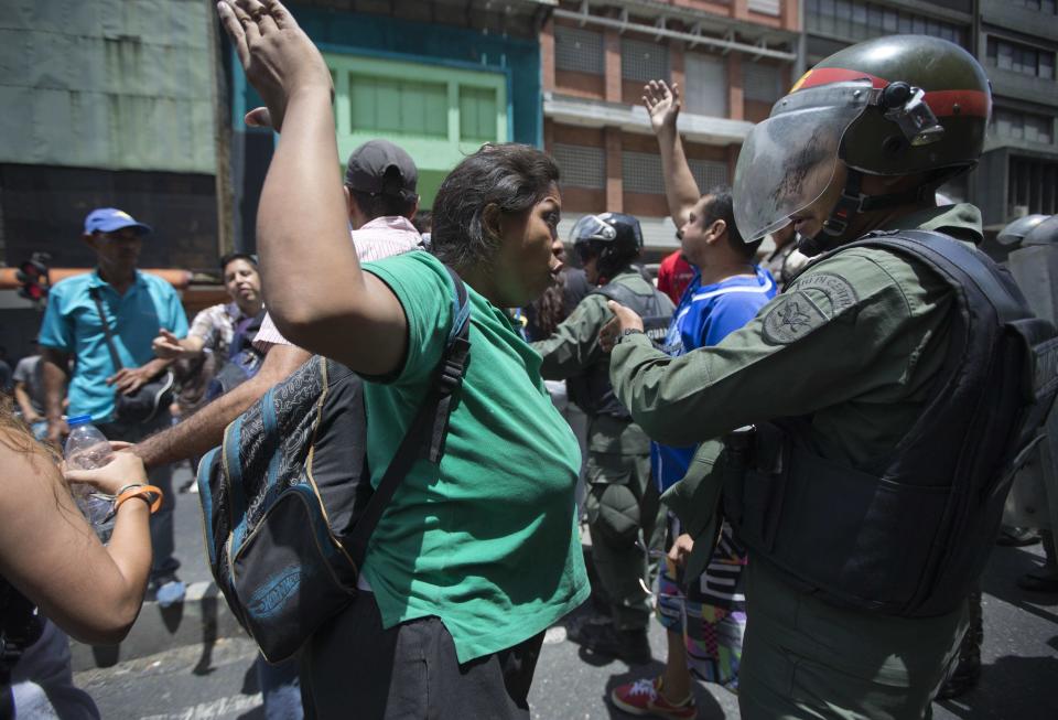 Venezuela protests Caracas police