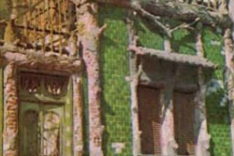 Fachada de la casa de Jean Jaures 645, otro fuerte ejemplo de grutesco en la ciudad de Buenos Aires, que también fue demolido