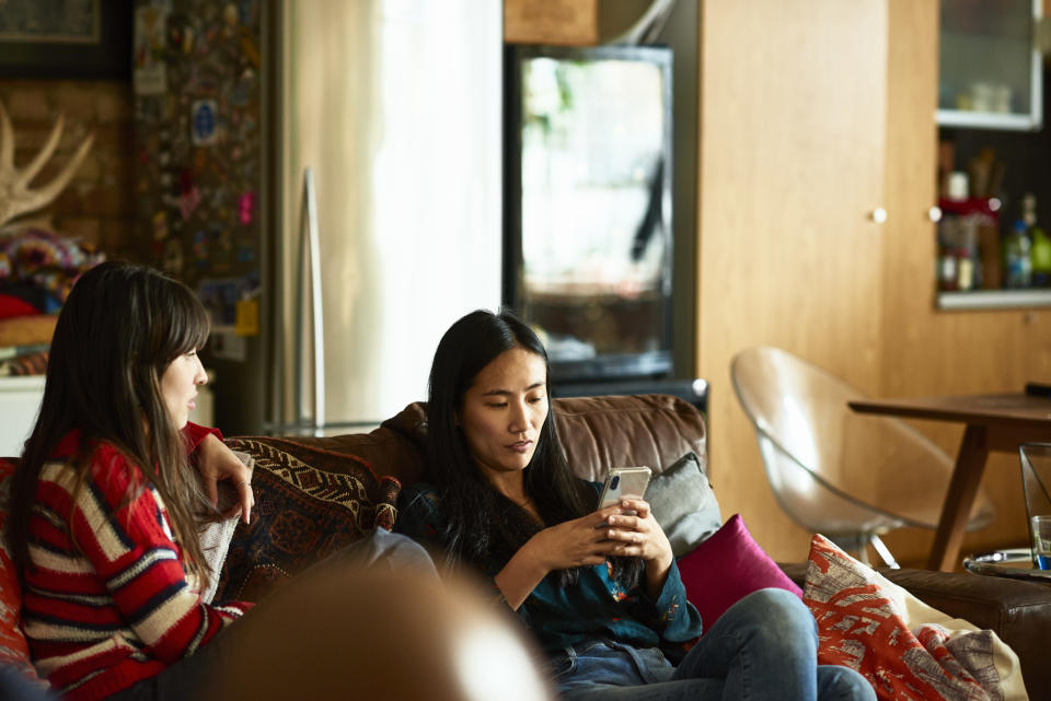 friends arguing inside a home