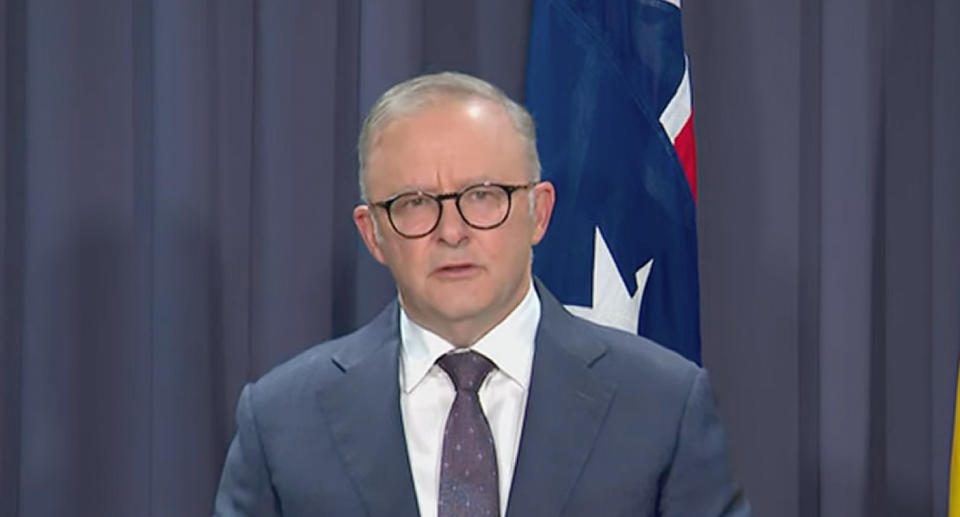 Prime Minister Anthony Albanese addressed reporters about the tragic attack. Source: ABC