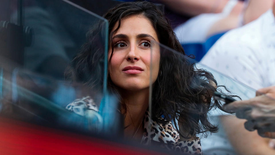 Xisca Perello at the Australian Open. (Photo by DAVID GRAY/AFP/Getty Images)