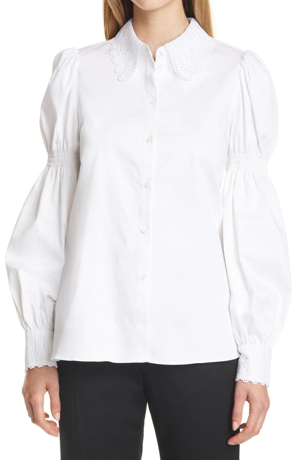 Ted Baker London Briona Lace Button-Up Shirt