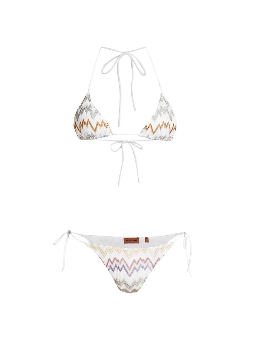 <p><a href="https://go.redirectingat.com?id=74968X1596630&url=https%3A%2F%2Fwww.saksfifthavenue.com%2Fproduct%2Fmissoni-2-piece-chevron-triangle-bikini-set-0400017717685.html&sref=https%3A%2F%2Fwww.harpersbazaar.com%2Ffashion%2Ftrends%2Fg60571596%2Fbazaar-nice-saves-april-24-2024%2F" rel="nofollow noopener" target="_blank" data-ylk="slk:Shop Now;elm:context_link;itc:0;sec:content-canvas" class="link ">Shop Now</a></p><p>2-Piece Chevron Triangle swimsuit Set</p><p>saksfifthavenue.com</p><p>$406.00</p>