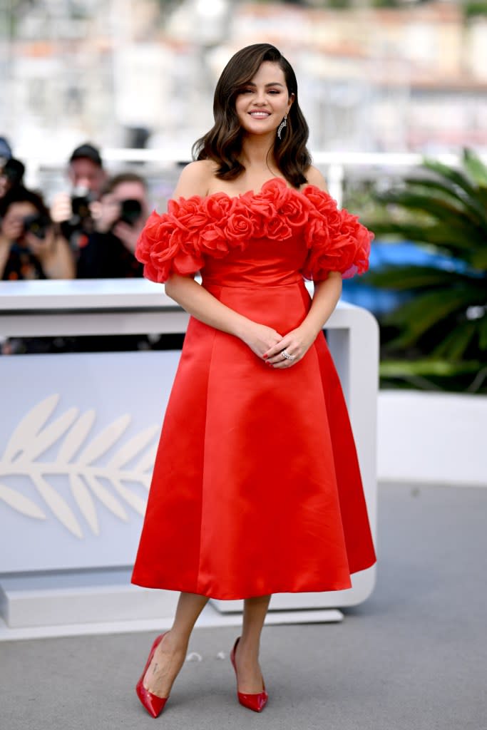 Selena Gomez at the “Emilia Perez” photocall at the Cannes Film Festival on May 18, 2024. Getty Images